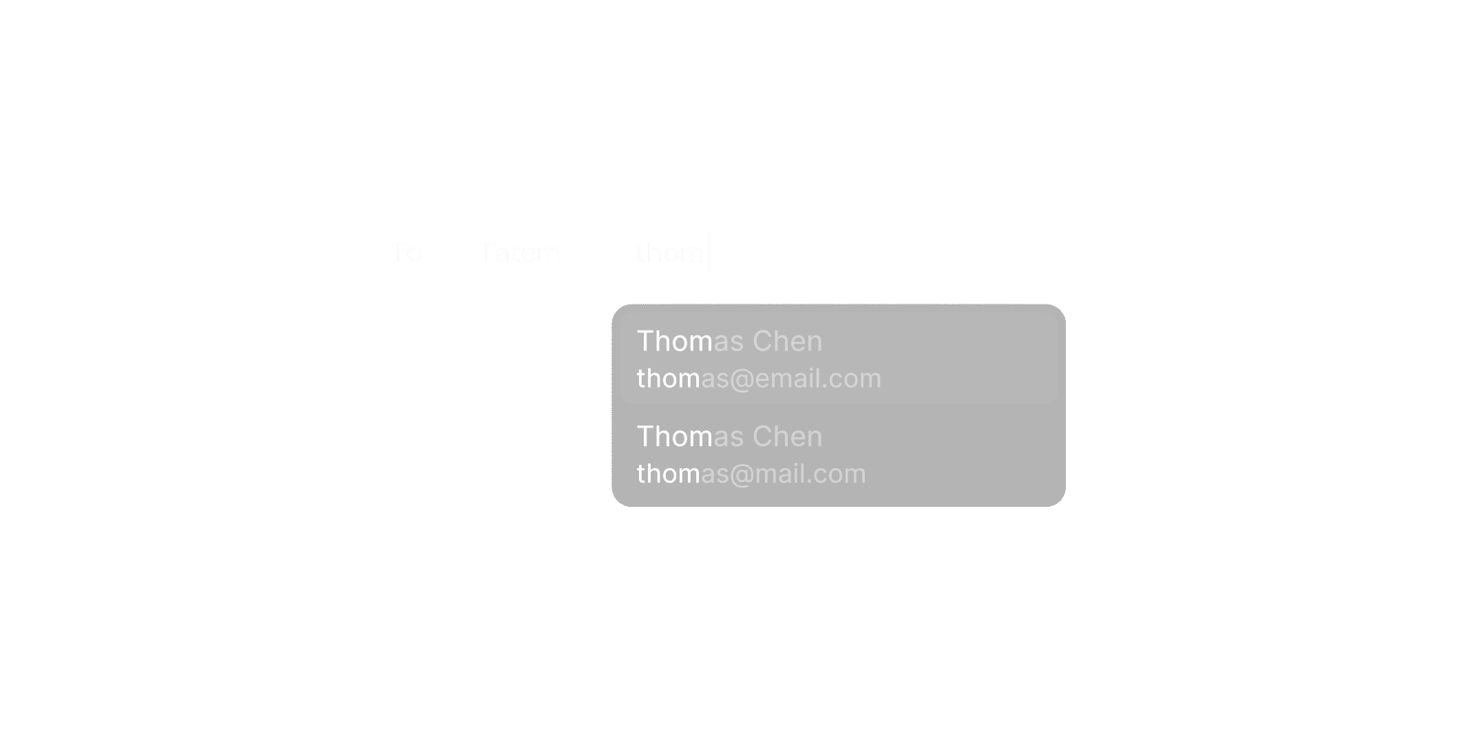 Suggested contacts